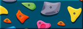 Climbing wall button