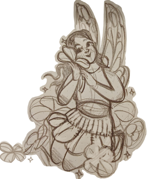 sketch of a fairy I drew for a book